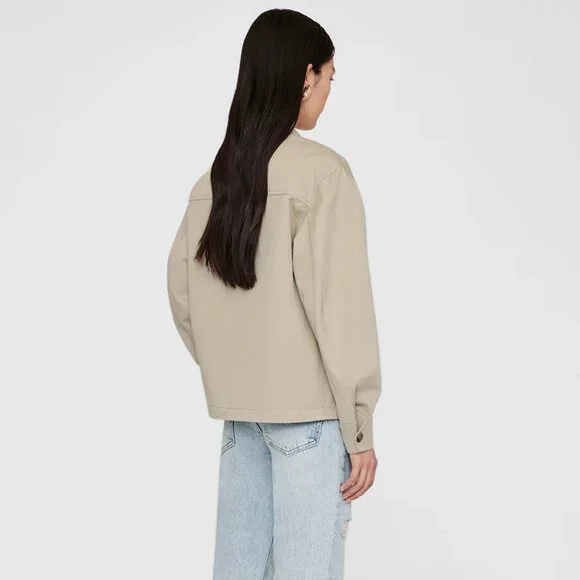 ANINE BING Sawyer Twill Jacket Size Small - Picture 2 of 6